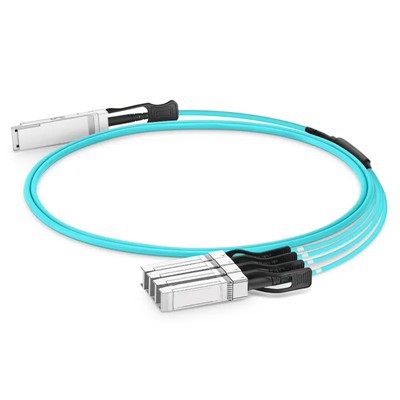 100g QSFP28 bis 4x25G SFP28 AOC 100G QSFP28 Active Optical Cabic CE FCC 1-100 m