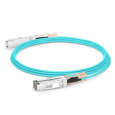 200g QSFP56 bis 2x 100g QSFP28 Active Optical Cable (AOC), 1M -20 M.
