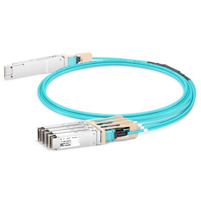 200G QSFP56 bis 4x 50G SFP56 Active Optical Cable (AOC), 1M -20 M.
